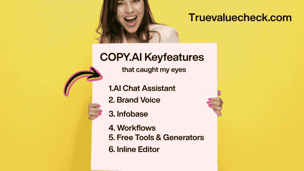 keyfeatures of copy ai- copy ai review